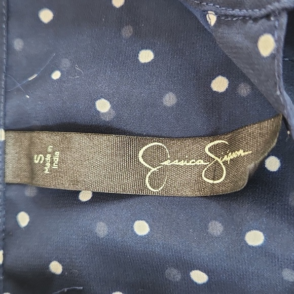 Jessica Simpson Sheer Sleeveless Cut Out Back Top Blouse. Size S - Picture 4 of 8